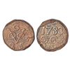 Image 1 : Foreign: Ceylon, Dutch Occupation (1640-1802 AD), copper 2 stuiver, Galle mint, AD 1783, KM 30, 28.8