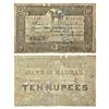 Image 1 : Paper Money: Bank of Madras, 10 rupees, hand signed, dated 1 May 1845 of date format 184_, Plate typ