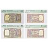 Image 1 : Paper Money: 10 rupees (2), Boat series, ND (1949), signed by C.D. Deshmukh, value in English in cen