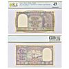 Image 1 : Paper Money: 10 rupees, Boat series, ND (1950), signed by B. Rama Rau, without inset, value in Engli