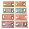 Image 1 : Paper Money: Indo-Portuguese Territories, set of 4 rupias with cancel holes, 10 rupias, 20 rupias, 5