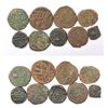 Image 1 : Large Lots: A group of 9 Princely state copper coins, different types and denominations. (9 coins)