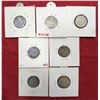 Image 2 : Large Lots: A group of 7 William IV silver ¼ rupee, all dated 1835, includes 1x Bombay and 6x Calcut