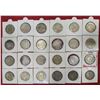 Image 2 : Large Lots: A group of 46 Victoria Queen silver rupee, all dated 1840, continuous legend, various mi