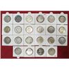Image 3 : Large Lots: A group of 46 Victoria Queen silver rupee, all dated 1840, continuous legend, various mi