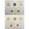 Image 1 : Large Lots: A group of 5 Victoria Queen silver coins, includes continuous and divided legend, 4x 184