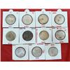 Image 1 : Large Lots: A group of 11 Victoria Queen silver rupee, includes 3x 1881, 6x 1883 and 2x 1898, Bombay