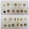 Image 1 : Large Lots: A group of 12 Edward VII silver ½ rupee, includes 1905 (2), 1906 (2), 1907 (2), 1908 (2)