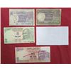 Image 1 : Large Lots: A group of 16 misprint notes, 1x George VI watermark paper, 2x 1 rupee, 1x 5 rupees, 1x