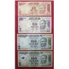 Image 3 : Large Lots: A group of 16 misprint notes, 1x George VI watermark paper, 2x 1 rupee, 1x 5 rupees, 1x