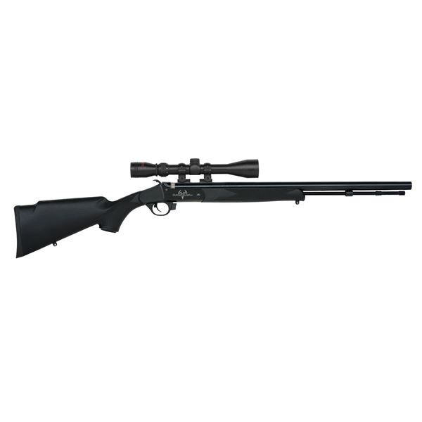 Traditions Buckstalker XT 50 Cal 24" Blued Barrel Black Stock 3-9x40 Scope Muzzleloader Sku R5720000