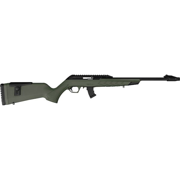 Derya TM22 Cadet 22 LR 18" Barrel OD Green Synthetic Stock 1-10 Round Magazines Semi-Auto Rifle Sku