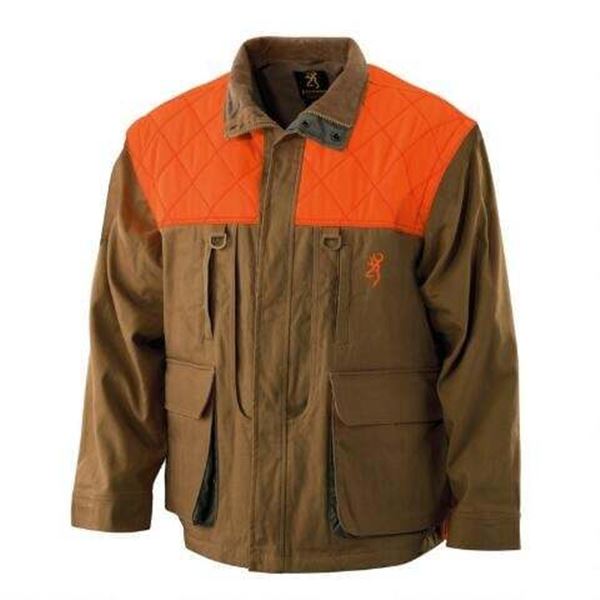 Browning Canvas Upland Gear Field Tan w/ Blaze Trim Jacket 2XL Sku 3041193205