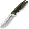 Image 1 : Buck Knives 657 Pursuit Large Fixed Blade Guthook Green /Black Molded Handle w/Sheath Sku 11890