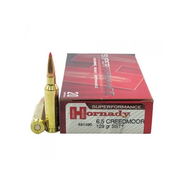 Hornady Superformance 6.5 Creedmoor 129 Grain SST (20 Rounds) Sku 81496