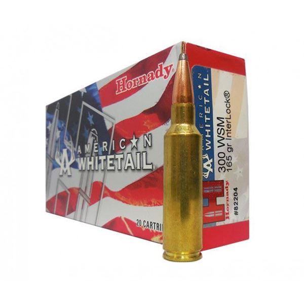 Hornady American Whitetail 300 WSM 165 Grain (20 Rounds) Sku 82204
