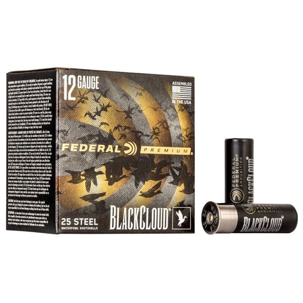 Federal Premium Black Cloud Steel 12 Gauge 3" #3 Shot 1 1/4oz (25 Rounds) Sku PWBX142 3