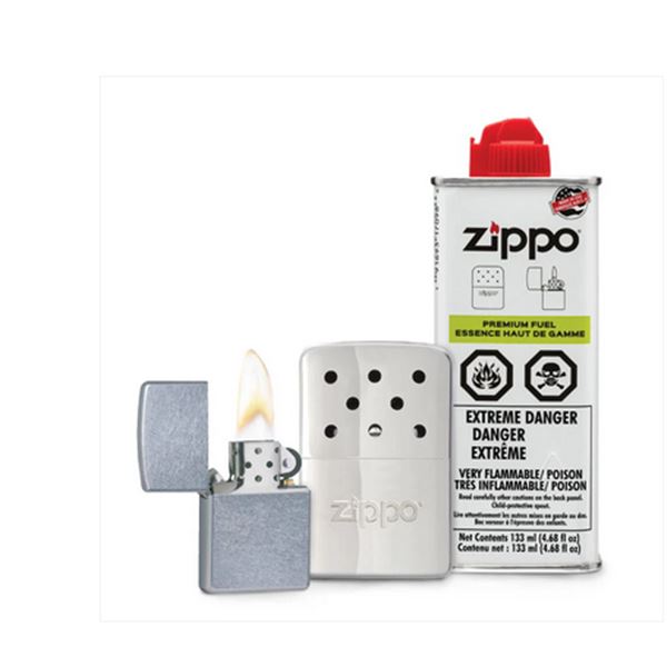 Zippo Ultimate Gift Set (Handwarmer, Fuel & Lighter) Sku 40318