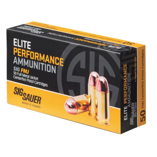 Sig Sauer Elite Performance 9mm 115 Grain (50 Rounds) Sku E9MMB1