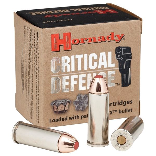 Hornady Critical Defense 40 S&W 165 Grain FTX  (20 Rounds) Sku 91340