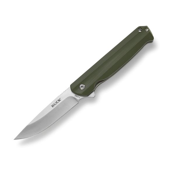 Buck Knives 251 Langford G10 Folding Knife Green Sku 13044