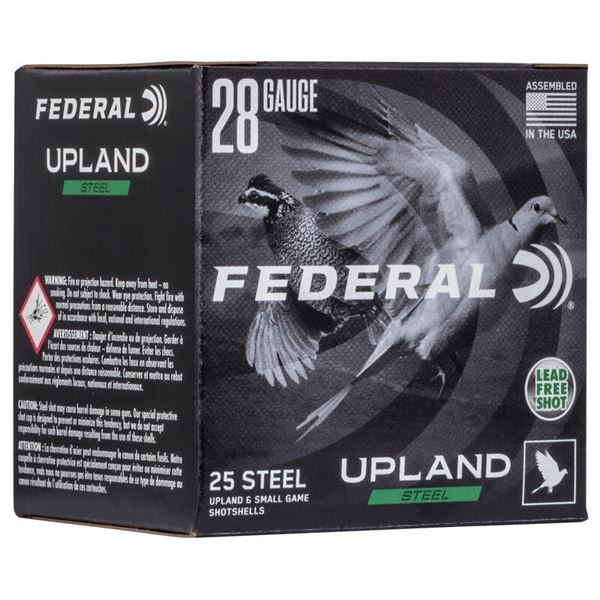 Federal Upland Steel  28 Gauge 2 3/4" #7 1/2 (25 Rounds) Sku USH28 7.5