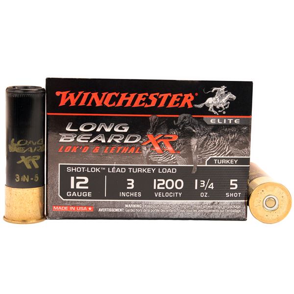 Winchester Long Beard XR 12 Gauge 3" Shot #5 1.75 oz  (10 Rounds) Sku STLB1235