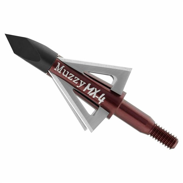Muzzy MX-4 100 Grain 1 1/8" Cut Broadheads (3-Pack) Sku 209-MX4-3