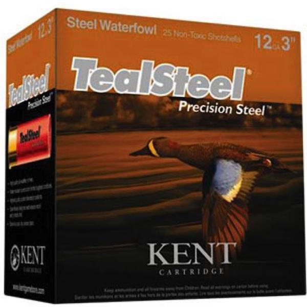 Kent Waterfowl TealSteel Precision 12 Gauge 3" #6  (25 Rounds) Sku KTS12336-6