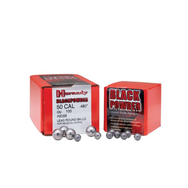 Hornady Black Powder .54 Cal .530" Dia (100 Count) Sku 6100