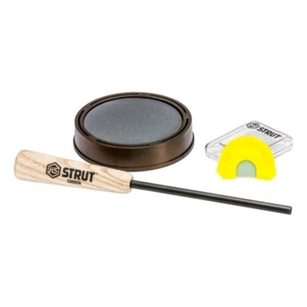 Hunter's Specialties Strut Raspy Old Hen Slate Pan Call & Double Reed Diaphragm Sku HS-STR-07010