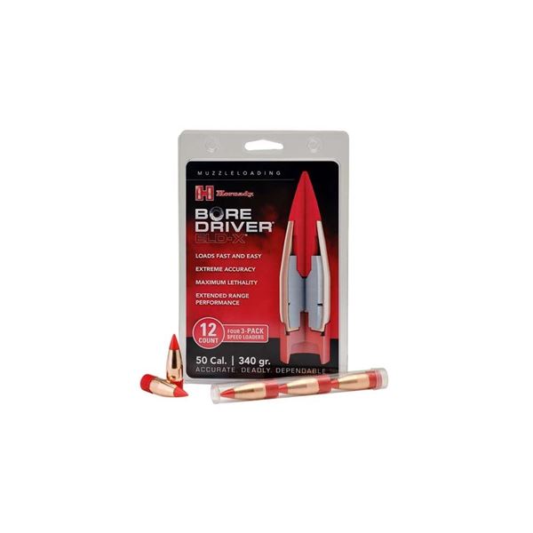 Hornady Bore Driver ELD-X 50 Cal 340 Grain (12 Count) Sku 67714