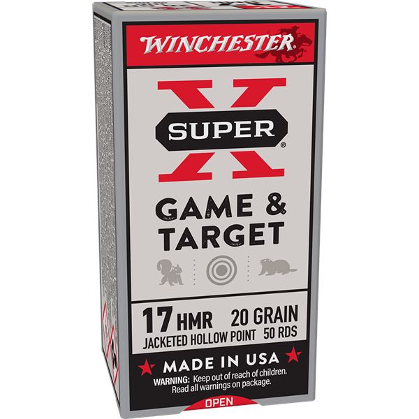 Winchester Super X 17 HMR 20 Grain (50 Rounds) Sku X17HMR1