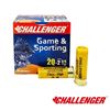 Image 1 : Challenger Game & Sporting 20 Gauge 2 3/4" High Velocity #7.5 (25 Rounds) Sku 10047