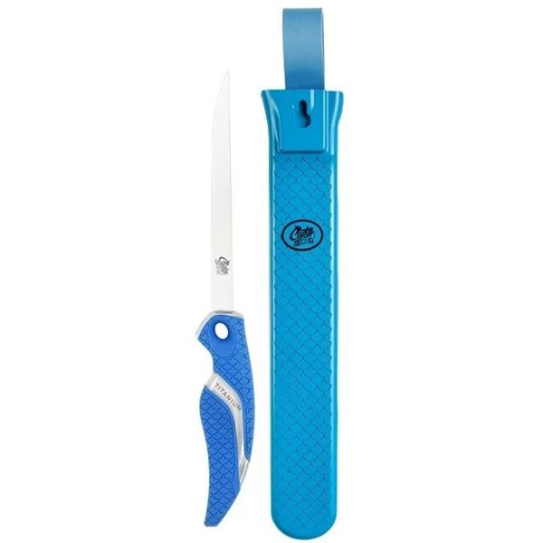 Cuda Titanium Bonded 6" Fillet Knife & Sheath Sku 18870-001