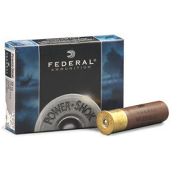 Federal Power-Shok 10 Gauge 3 1/2" 1 3/4 oz Magnum Rifled Slug HP (5 Rounds) Sku F103FRS
