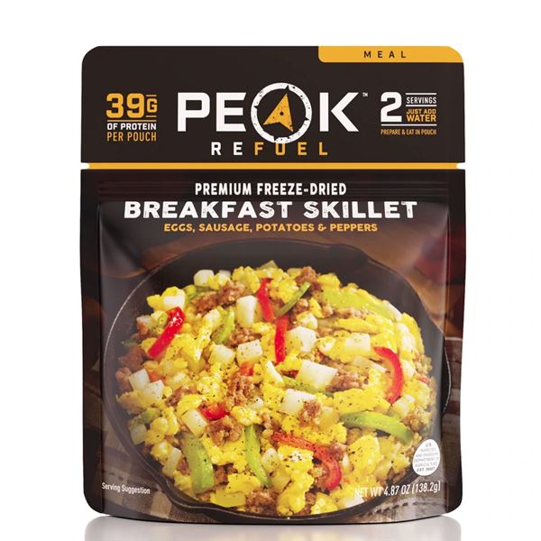 Peak Refuel Pouch Premium Freeze-Dried Meals Breakfast Skillet Sku 601292