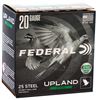 Image 1 : Federal Upland 20 Gauge 2 3/4" 3/4 oz #7 1/2 Shot Steel (25 Rounds) Sku USH207
