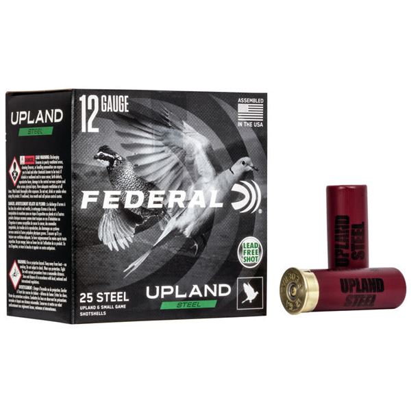 Federal Upland 12 Gauge 2 3/4" #7.5 Steel (25 Rounds) Sku USH12 7.5