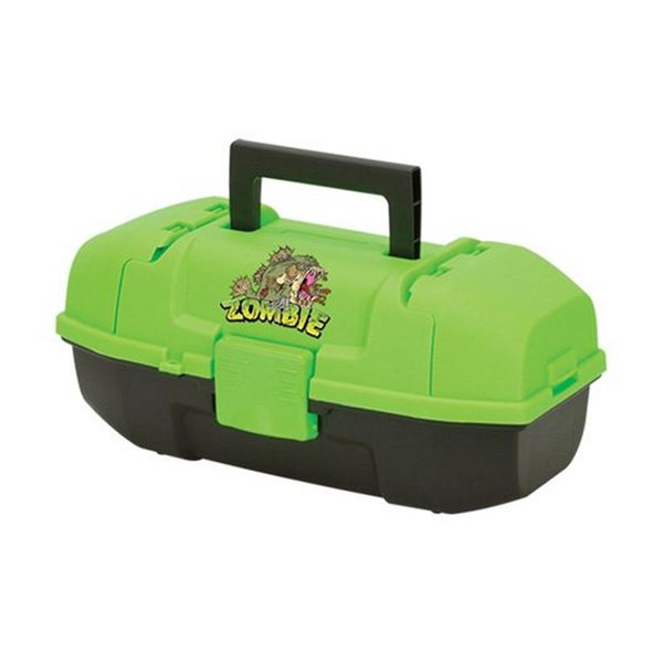 Plano 500101 Youth Tackle Box Zombie Fish Neon Green/Black Sku 500101