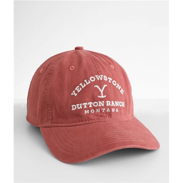 Wrangler Yellowstone Distressed Adjustable Cap Red Sku YSWR02