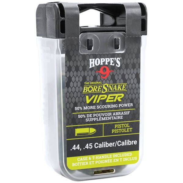 Hoppe's BoreSnake Viper 44, 45 Caliber Pistol Case & T-Handle Sku 24004VD