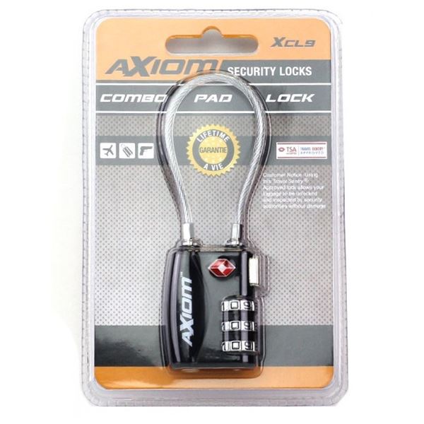 Axiom Combination Cable Lock Sku XCL9