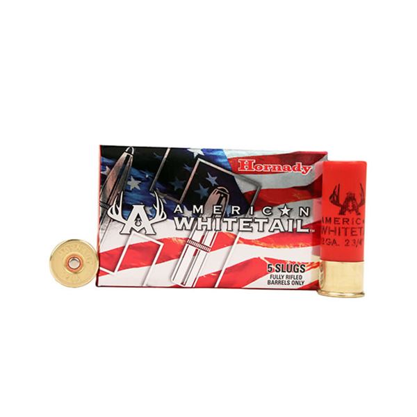 Hornady American Whitetail 12 Gauge 1oz Slug (5 Rounds) Sku 86234