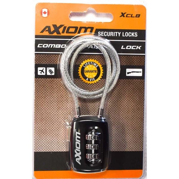 Axiom Security Combo Cable Lock Sku XCL8