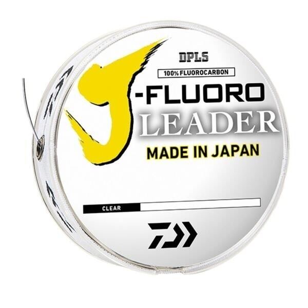 Daiwa J-Fluoro Leader 100 Yard Fishing Line Clear 6 lb Sku JFL6-100