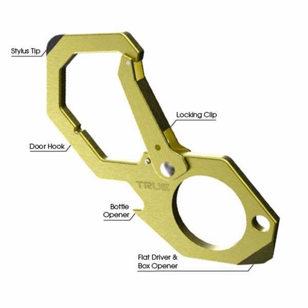 True Utility No-Touch Carabiner Tool Sku TRU-ACC-0007
