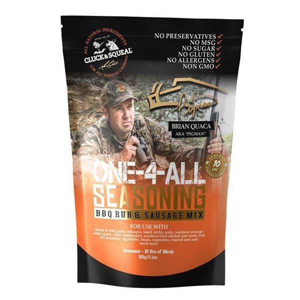 Cluck & Squeal One-4-All Seasoning BBQ Rub & Sausage Mix Sku CS008