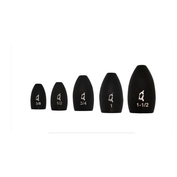 X Zone Tungsten Flipping Weight Black 5/8 oz (2-Pack) Sku TFWBK58