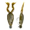 Image 1 : Lunkerhunt Pre-Rigged Finesse Frog 1/4" Green Pumpkin 3" Sku FF01